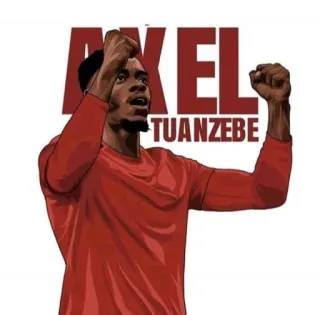 💪 Axel Tuanzebe AXEL TUANZEBE calcio, football americano, atleta, sport, uomo telegram sticker