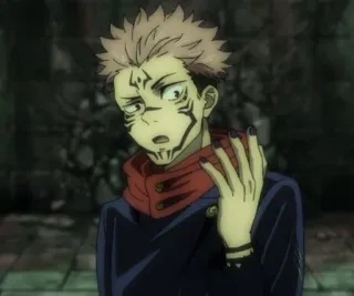 🤔 Sukuna Jujutsu Kaisen anime, manga, curse, villain, sorcerer telegram sticker