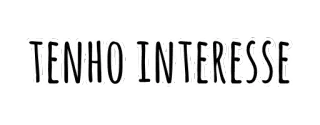 😏 TENHO INTERESSE text, interest, phrase, portuguese telegram sticker