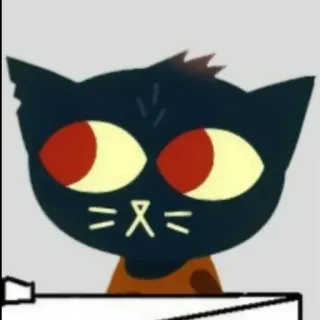 👀 Mae Borowski Night in the Woods кот, Night in the Woods, Мэй Боровски, видеоигра telegram sticker