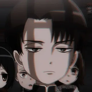 ☕ Levi Ackerman Attack on Titan anime, manga, character, levi, attack on titan, fanart telegram sticker