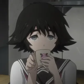 ⏱ Anime, Garota, Bebendo, Fofa, Personagem, Ilustração whatsapp sticker
