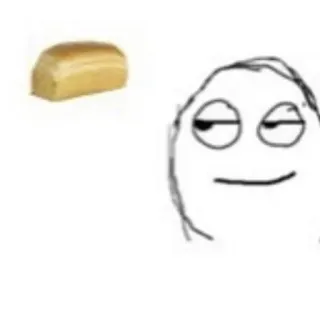 😏 bánh mì, meme, meme trên mạng, khuôn mặt, hài hước, đồ ăn telegram sticker