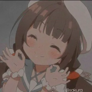 👌 Garota anime, Desenho animado, Kawaii, Fofo, Uniforme de marinheiro, Sorrindo telegram sticker