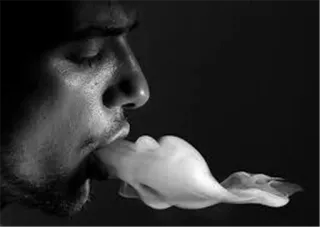 🚬 Fumo, Uomo, Fumare, Droga, Vapore, Inalare, Vista laterale telegram sticker