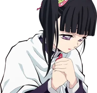 😔 Kanao Tsuyuri Demon Slayer Anime, Demon Slayer, Kanao Tsuyuri, Manga, Personaggio telegram sticker
