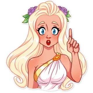 Girl in Love telegram stickers