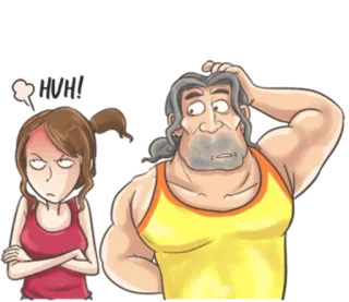😤 怒り, 動揺, イライラ, いらいら, キャラクター whatsapp sticker
