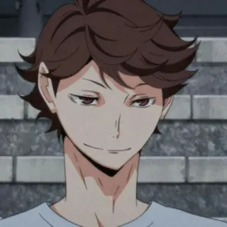 🍃 Oikawa Tooru Haikyuu!! oikawa, tooru, haikyuu, anime, manga, volley telegram sticker