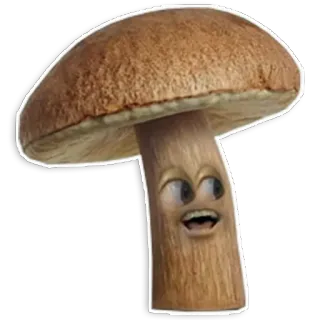 😭 fungo, faccia, funghi, cibo, natura telegram sticker
