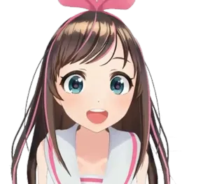 😃 Kizuna AI Anime, Vtuber, Fofo, Youtuber Virtual, Arte Digital, Personagem, Fanart whatsapp sticker
