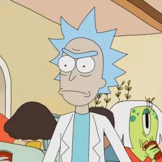 🛸 Rick Sanchez Rick and Morty Rick and Morty, Cartoon, Rick Sanchez, Adult Swim, Animationsserie, Science Fiction telegram sticker