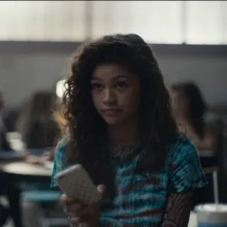 🧬 Zendaya actriz, mujer, pelo rizado, Euphoria whatsapp sticker