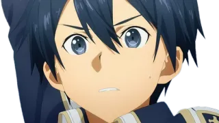 😐 Kirito Sword Art Online Anime, Personnage, Sword Art Online, Kirito, Manga whatsapp sticker