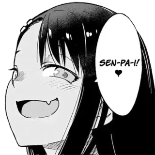 😬 Nagatoro Don't Toy with Me, Miss Nagatoro SEN-PA-I! Anime, Manga, Nagatoro, Senpai, Miss Nagatoro telegram sticker