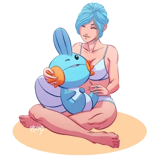Girls&Pokemon (@stickerssave) whatsapp stickers