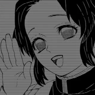 🌟 Shinobu Kocho Demon Slayer 애니메이션, 귀멸의 칼날, 코쵸우 시노부, 만화, 일본 애니 telegram sticker