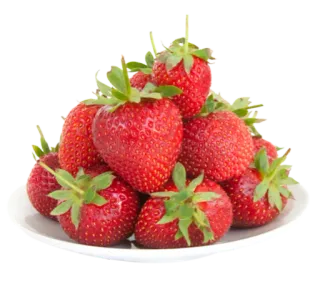 🍽 клубника, фрукт, красный, здоровый, сладкий, еда telegram sticker