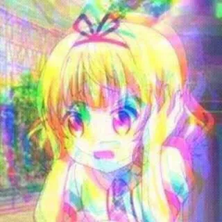 🖍 アニメ, 女の子, カラフル, デジタルアート, 漫画, ステッカー telegram sticker