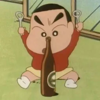 🍺 Shin-chan Crayon Shin-chan Shin-chan, Anime, Cartone animato, Birra telegram sticker