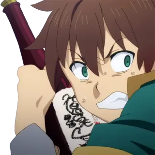 🍾 Kazuma Satou Konosuba Anime, Manga, Kazuma, Konosuba telegram sticker