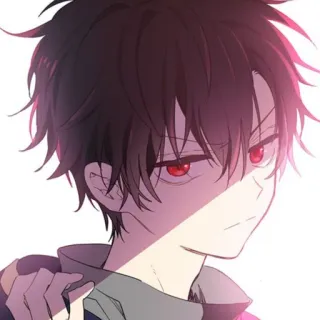🇹🇹 アニメ, マンガ, カートゥーン, キャラクター, 少年, 赤い目, ティーン telegram sticker