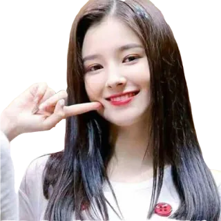 😁 Nancy kpop, femmina, idol, cantante, celebrità, asiatica, carina, ragazza telegram sticker