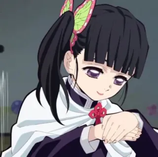 🦋 Kanao Tsuyuri Demon Slayer Anime, Demon Slayer, Kanao Tsuyuri, Personagem, Garota whatsapp sticker