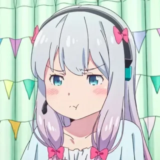 ❤️ Izumi Sagiri Eromanga Sensei Anime, Personagem, Fofa, Garota, Izumi Sagiri, Eromanga Sensei whatsapp sticker