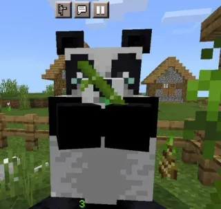 🤧 Minecraft Minecraft, Panda, Video game, Bambu, Hewan telegram sticker