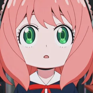 😯 Anya Forger Spy x Family Anime, Manga, Spy x Family, Anya, Forger, schattig, kawaii, cartoon telegram sticker