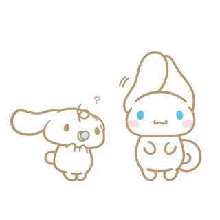 🌟 Cinnamoroll süß, sanrio, kawaii, cinnamoroll, hase, baby telegram sticker