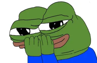 🤭 Pepe the Frog Pepe la Rana, Meme, Rana, Meme de Internet, Rana triste telegram sticker