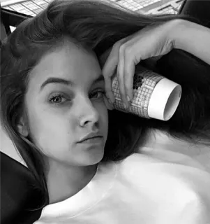💫 woman, girl, portrait, face, person, selfie, coffee telegram sticker
