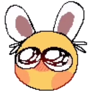 🐰 絵文字, うさぎ, かわいい, 漫画, 可愛い, 動物, 表情 telegram sticker