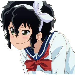 😏 Anime, Menina, Uniforme escolar, Desenho animado, Fofo, Animação telegram sticker