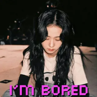🙄 I'M BORED bosan, ekspresi, suasana hati, perasaan whatsapp sticker