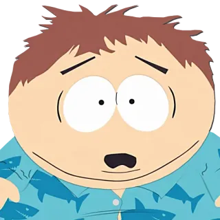 😱 Eric Cartman South Park 卡通, 南方公园, 埃里克·卡特曼, 角色 telegram sticker