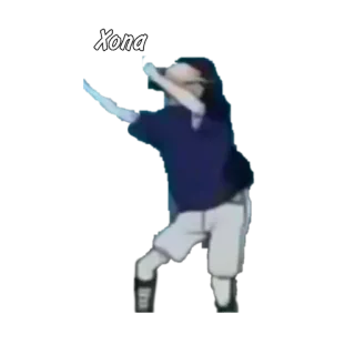 🌟 Xona dab, pose, dancing, cartoon telegram sticker