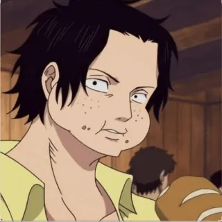 🔥 Ace One Piece Anime, One Piece, Ace, Personaggio, Cartone animato telegram sticker