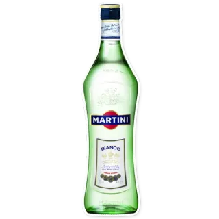 👗 Martini Bianco alcohol, martini, bianco, drink, liquor, bottle telegram sticker