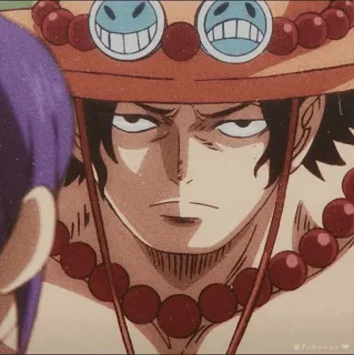 🪐 Portgas D. Ace One Piece anime, one piece, portgas d ace, sticker, manga telegram sticker
