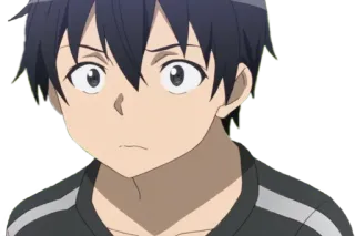 😐 anime, manga, character, portrait, expression, animated telegram sticker