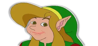 🙂 Link The Legend of Zelda ビデオゲーム, カートゥーン, エルフ, ファンタジー, ヒーロー, ゼルダ telegram sticker