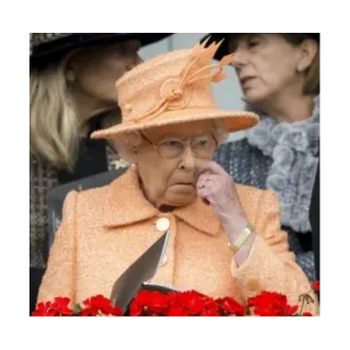 👃 Queen Elizabeth II королева елизавета, королевская семья, англия, монархия, британский telegram sticker