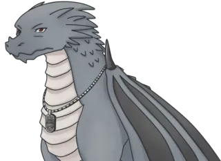 😕 dragón, furry, reptil, animal, fantasía whatsapp sticker