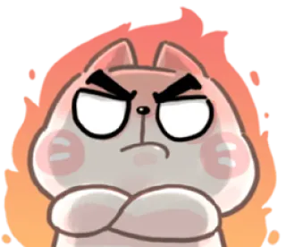 😡 wütend, Katze, rasend, sauer, genervt, verärgert, aufgeregt whatsapp sticker