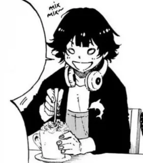 🧋 mix mix~ anime, coffee, beverage, headphones, manga whatsapp sticker