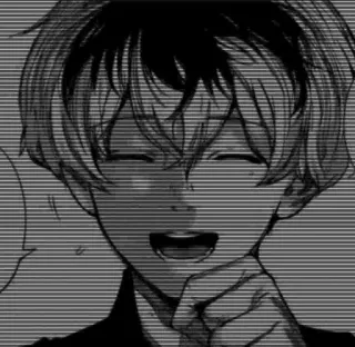 ❤️ anime, manga, smile, boy whatsapp sticker