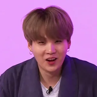 🍀 Suga pessoa, homem, kpop, cantor, celebridade, suga telegram sticker
